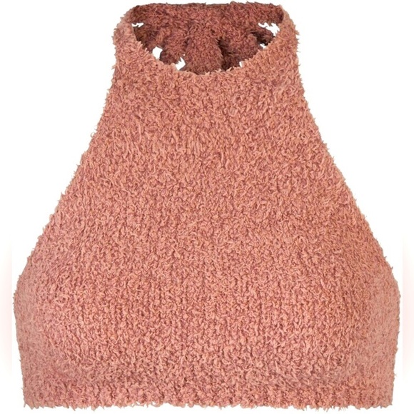 SKIMS Cozy Knit Rose Halter Bra - Picture 2 of 7